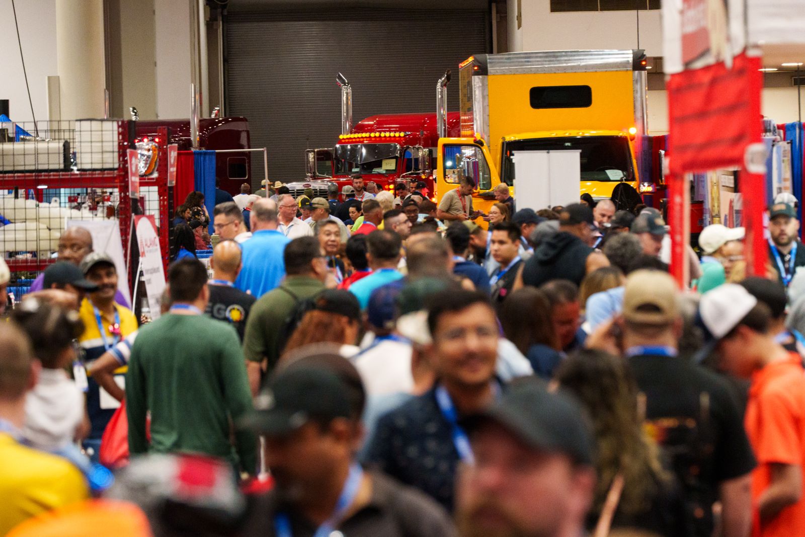 National Trucking Show floor packed with exhibitors and attendees